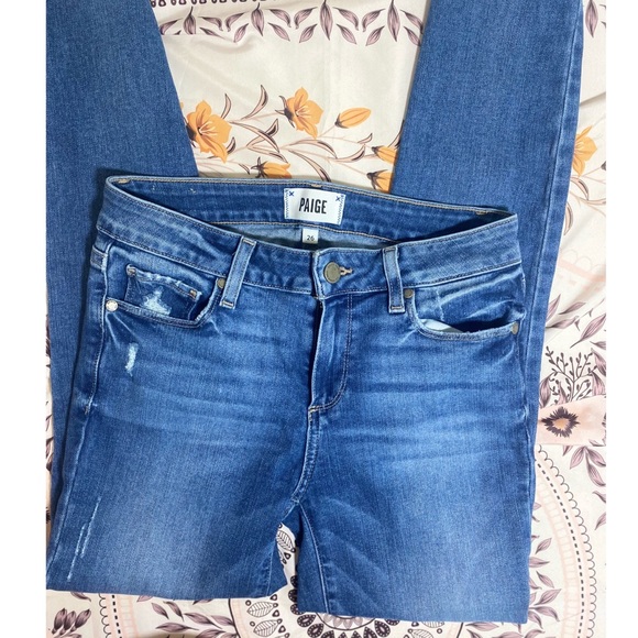 Paige Verdugo Distressed Ankle Skinny Jeans {sz 26} - Picture 5 of 7